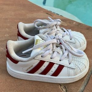 Adidas Superstar toddler shoes in size 6